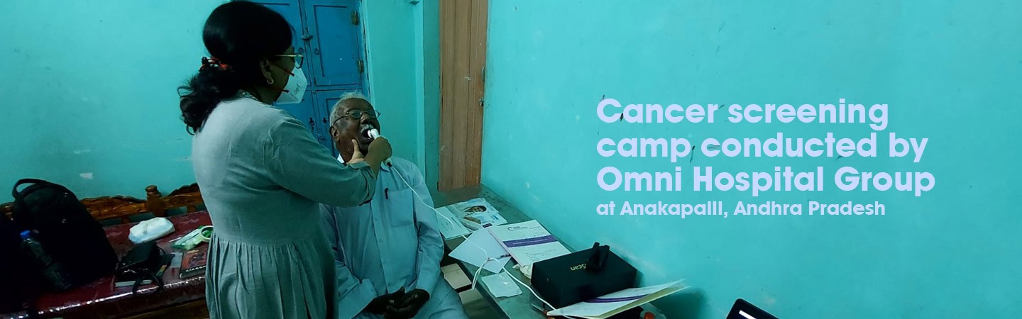 Screening Camp organized by Omni Hospital group @ at Anakapalli (Vijaz District), Andhra Pradesh